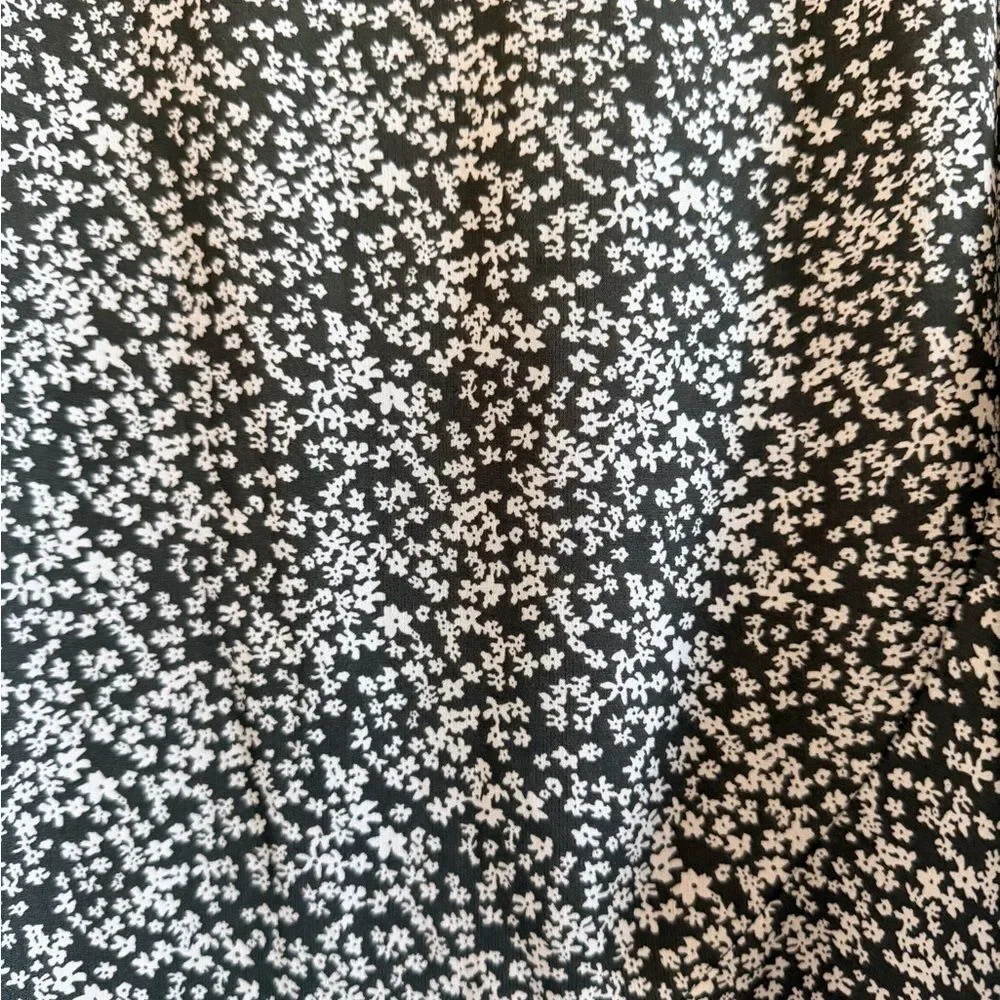 Wishlist Brown and White Asymmetrical Floral Skirt
